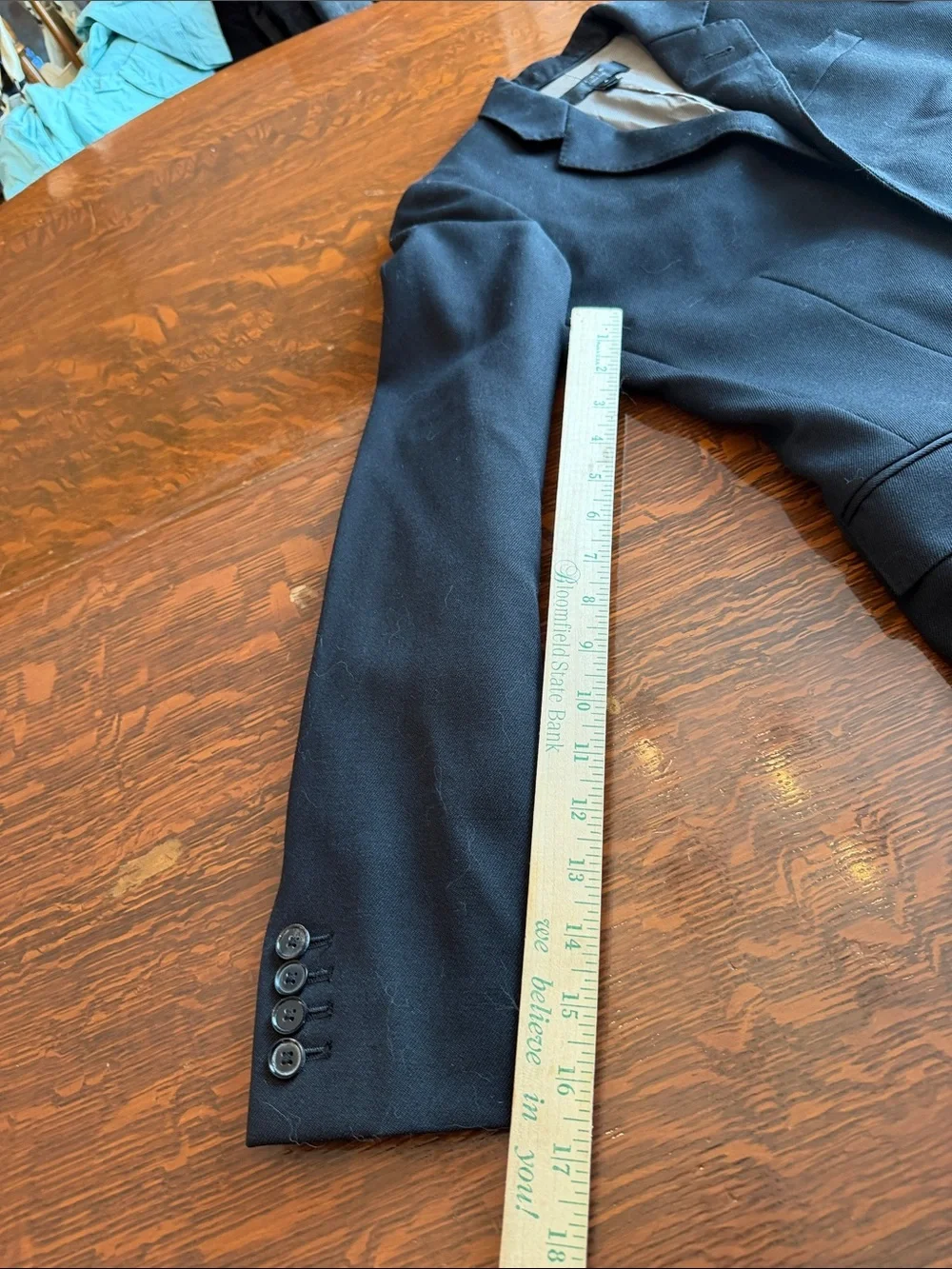 J. Crew Womens Ludlow Slim-fit  in American wool Black Two-Button Blazer size 4